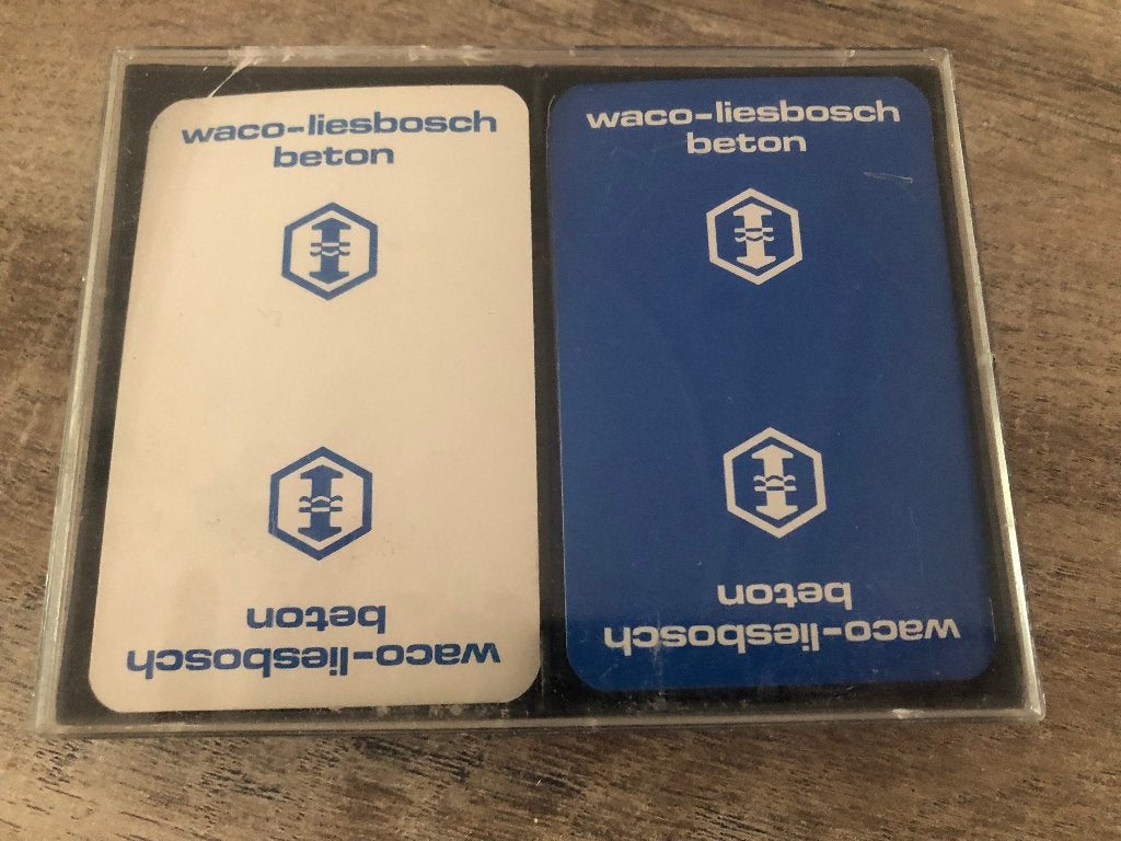 dubbel kaartspel Waco-Liesbosch beton, Ophalen of Verzenden, Nieuw, Speelkaart(en)