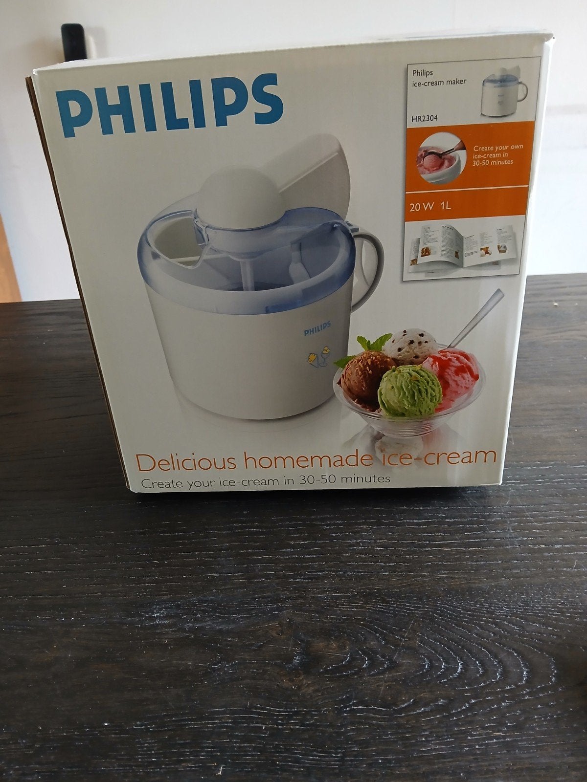 Philips ice-cream maker HR2304, Witgoed en Apparatuur, Ophalen, Nieuw, Zelfvriezend