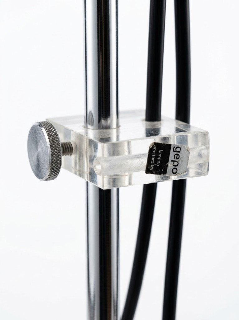 Gepo jaren '60 metalen vloerlamp - vintage retro lamp, Huis en Inrichting, Ophalen, Onbekend, E27 (groot), Onbekend