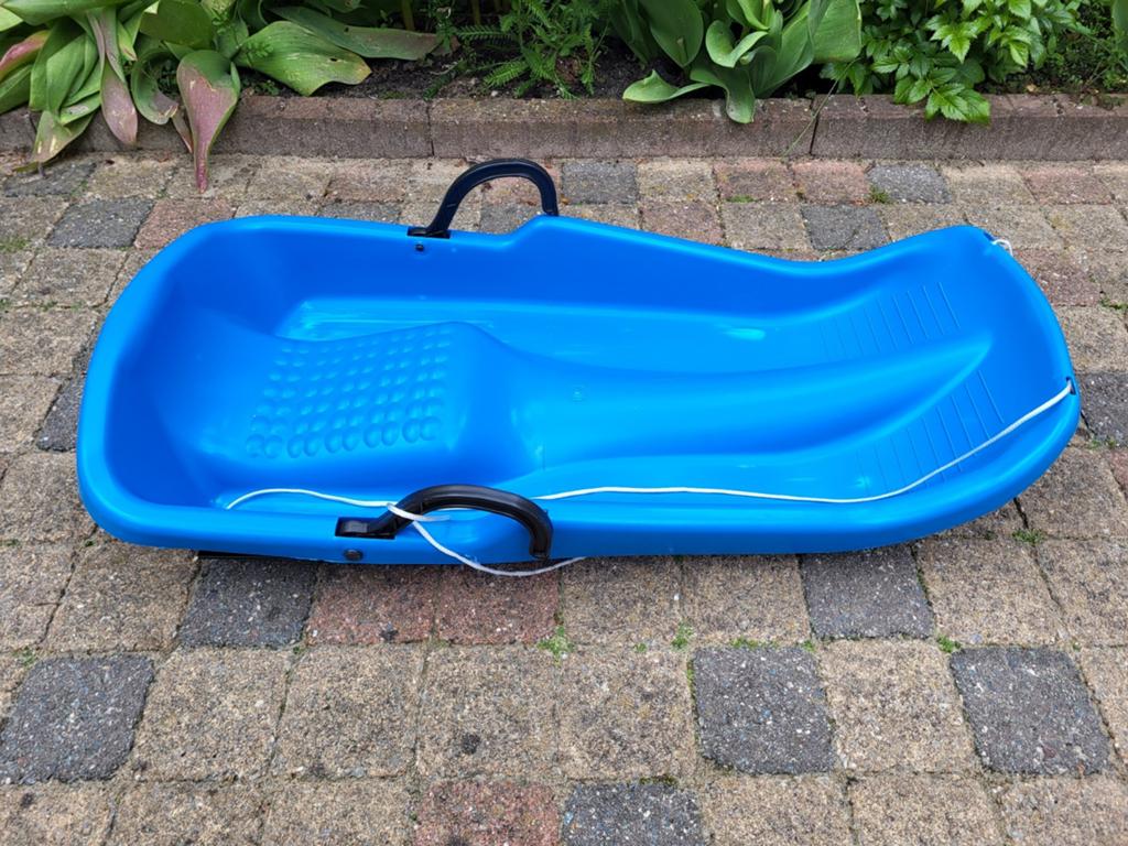 Slee - blauw, Kinderen en Baby's, Speelgoed | Buiten | Sleeën, Ophalen, Zo goed als nieuw, Kunststof