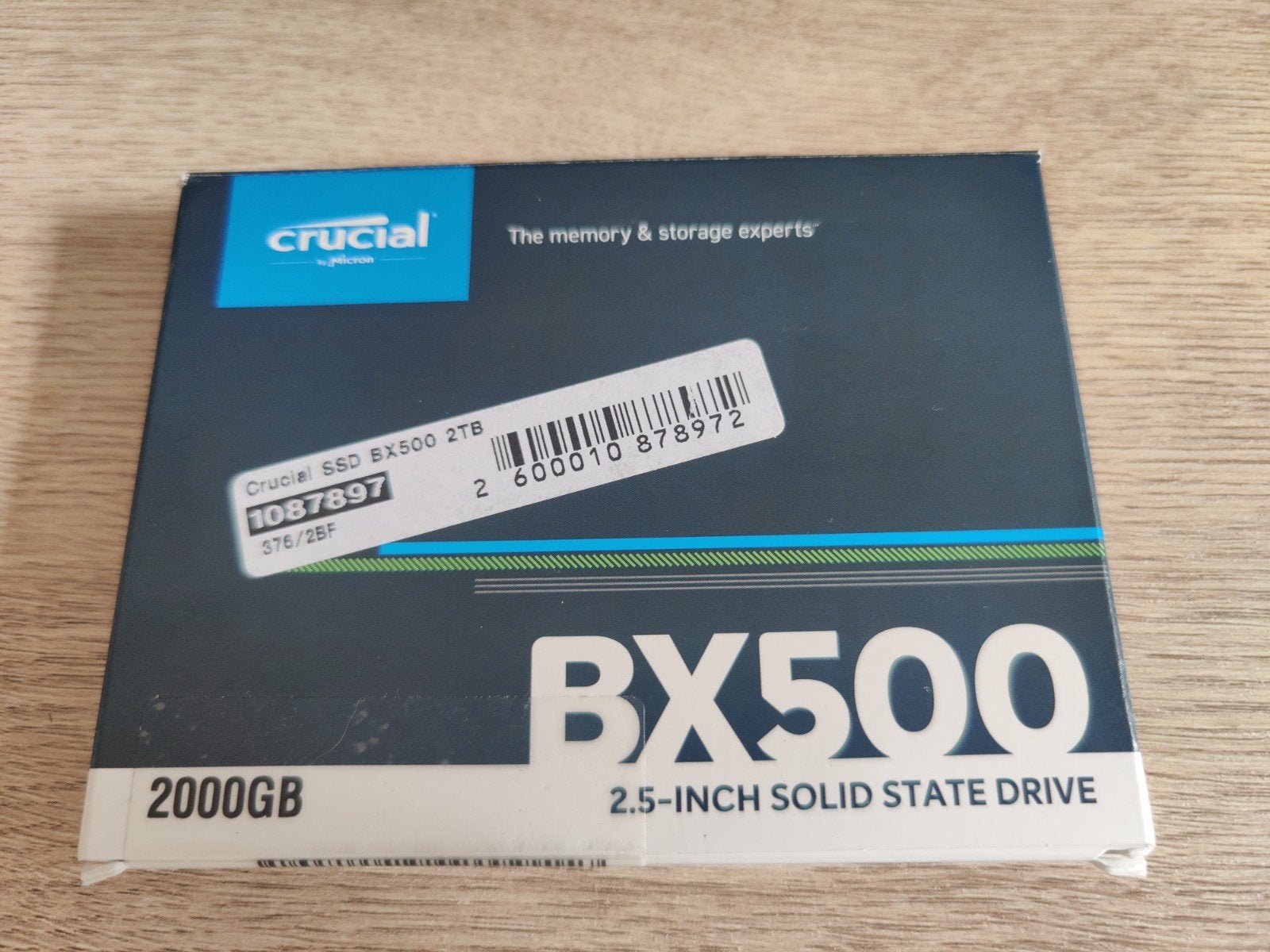 Crucial BX500 2TB SSD, Computers en Software, Harde schijven, Zo goed als nieuw, Intern, SSD, Ophalen of Verzenden