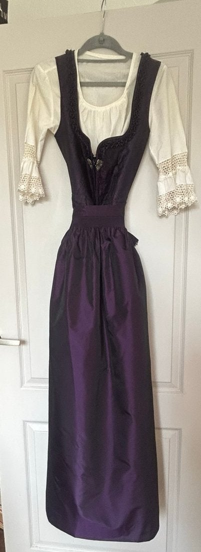 Orginele lange Tiroler dirndl uit Oostenrijk van Zechner, Ophalen of Verzenden, Zo goed als nieuw, Maat 38/40 (M)