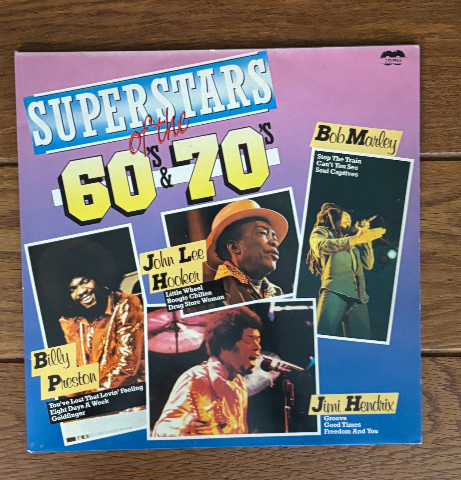 Superstars of the 60 & 70   Dubbel lp, Cd's en Dvd's, Vinyl | Verzamelalbums, Ophalen of Verzenden, Zo goed als nieuw, Overige formaten