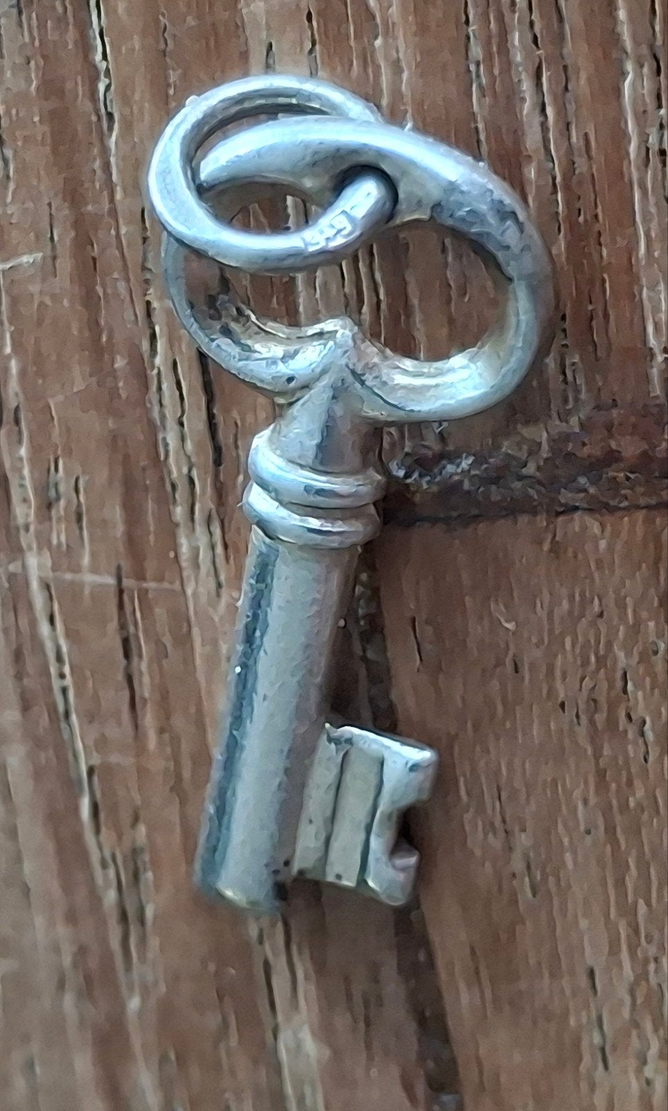 sleutel als hanger = zilver 925, Sieraden, Tassen en Uiterlijk, Bedels, Ophalen of Verzenden, Zo goed als nieuw, Zilver, Overige merken