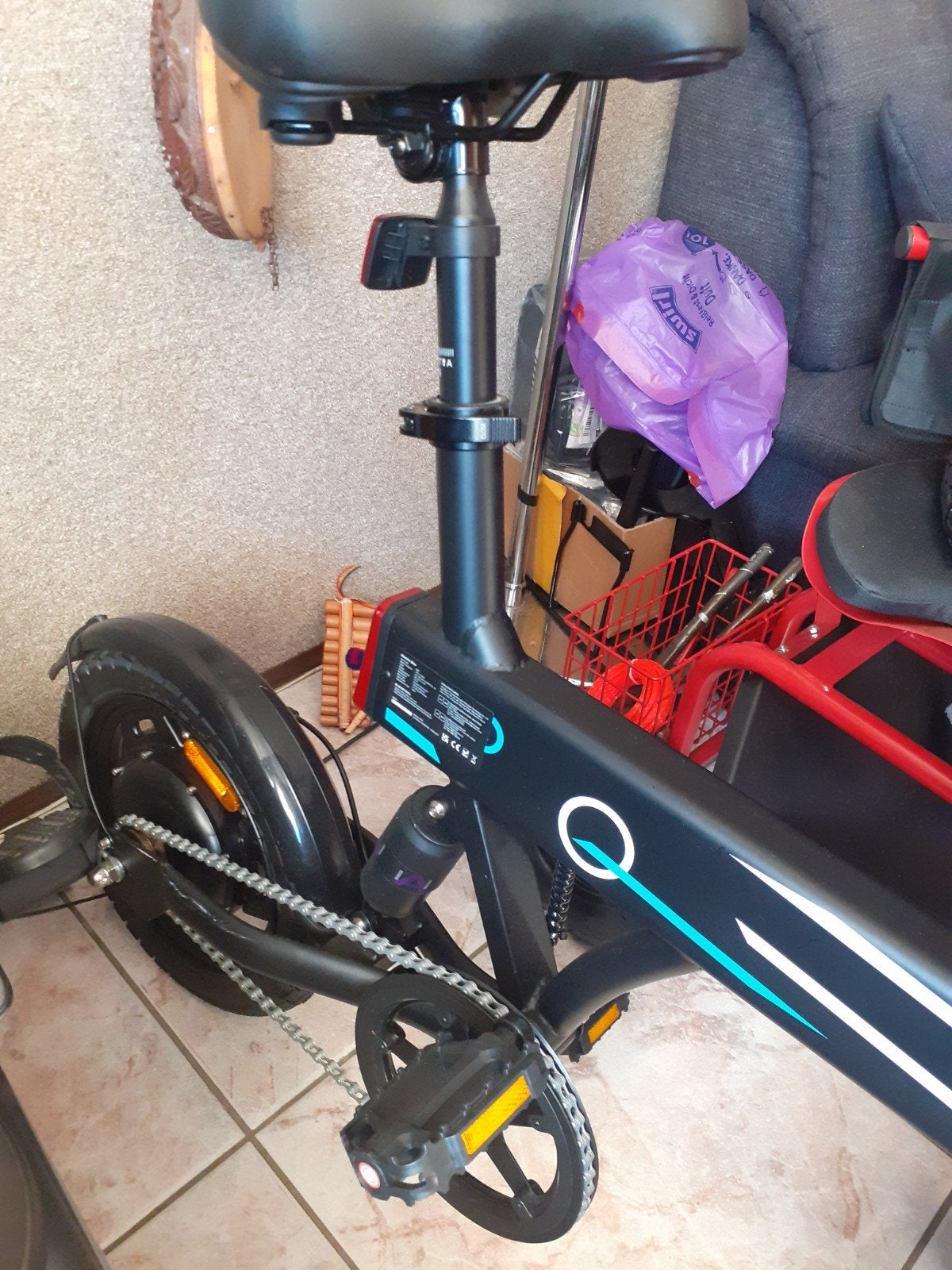 Opvouwbare E-Bike EB1 - Zo goed als nieuw, Zo goed als nieuw, Minder dan 47 cm, 30 tot 50 km per accu, Ophalen