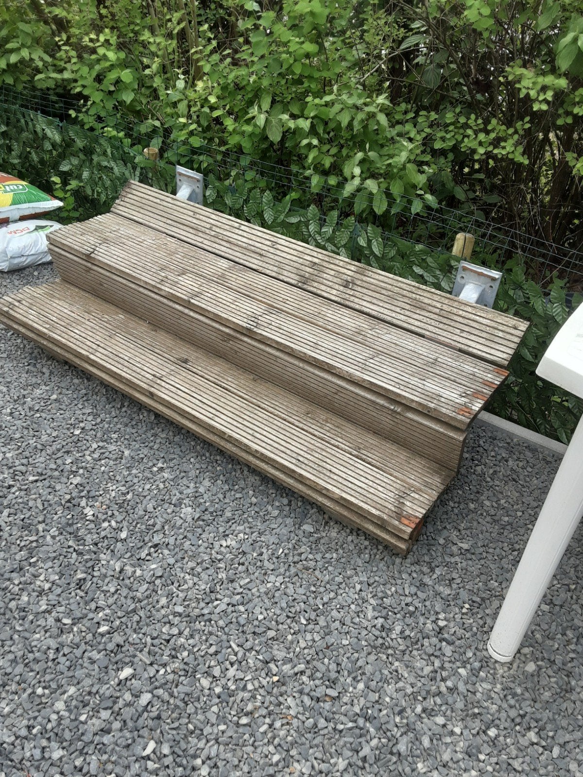 chalet opstap 1.50 breed, Tuin en Terras, Ophalen, Gebruikt, Hout