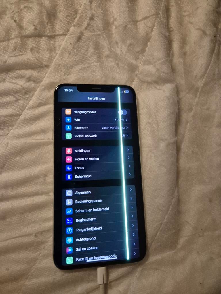 iPhone XS Max 64 gb met schermstreep en gebroken achterkant, Telecommunicatie, Mobiele telefoons | Apple iPhone, Ophalen of Verzenden
