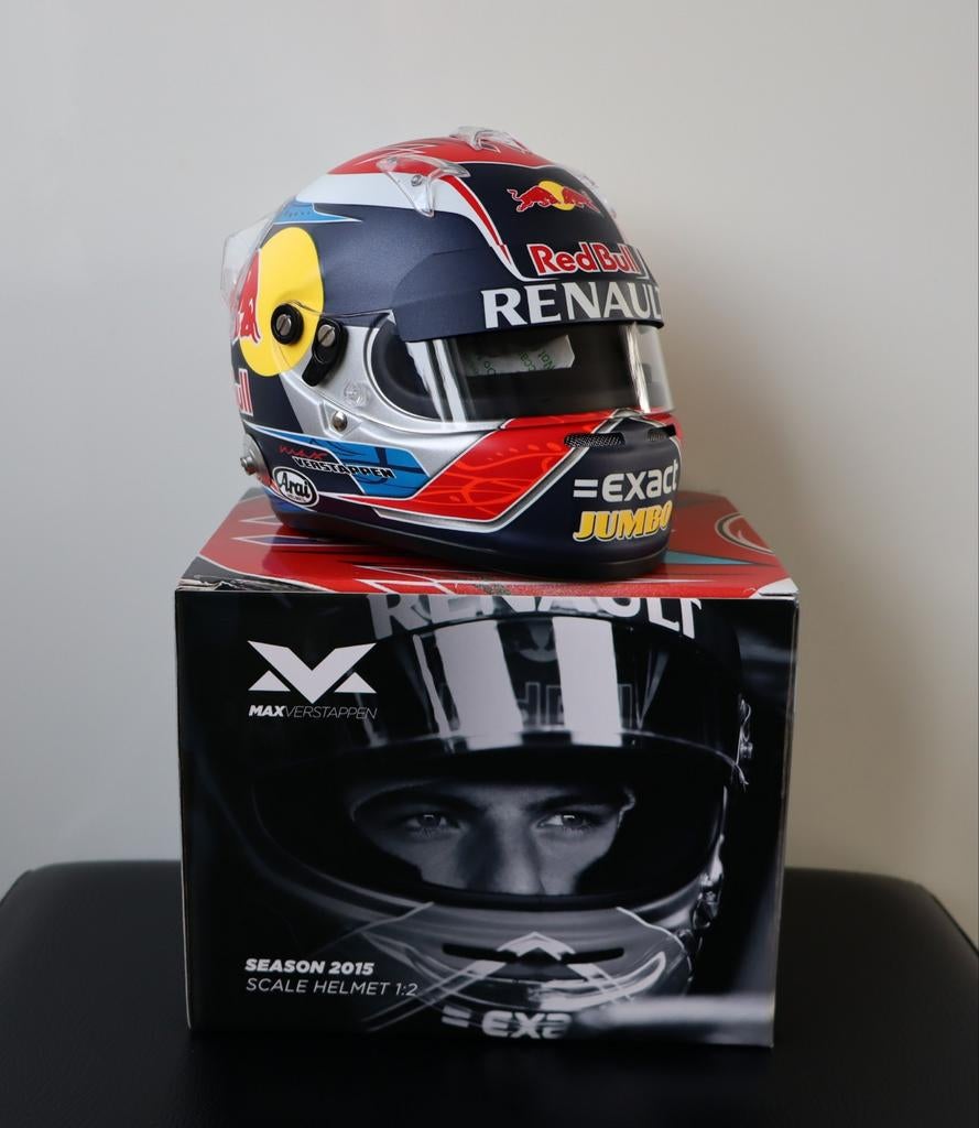 Max verstappen helm 2015 1:2, Ophalen of Verzenden, Nieuw, Formule 1