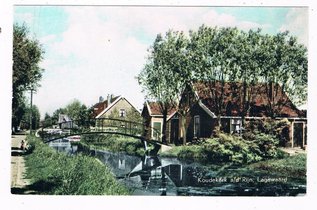 8 / KOUDEKERK AAN DE RIJN : Langewaard, Verzamelen, Verzenden, 1960 tot 1980, Ongelopen, Zuid-Holland