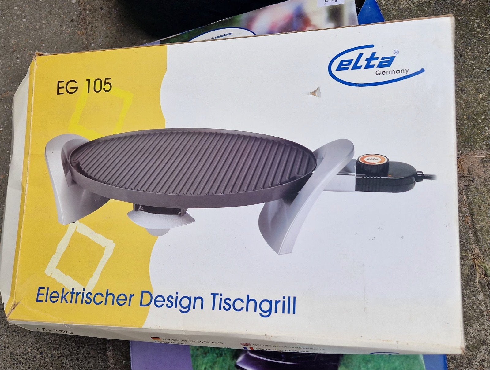 Eltra EG 105 Elektrische Design Tafelgrill tafel grill Elta, Ophalen of Verzenden, Gebruikt