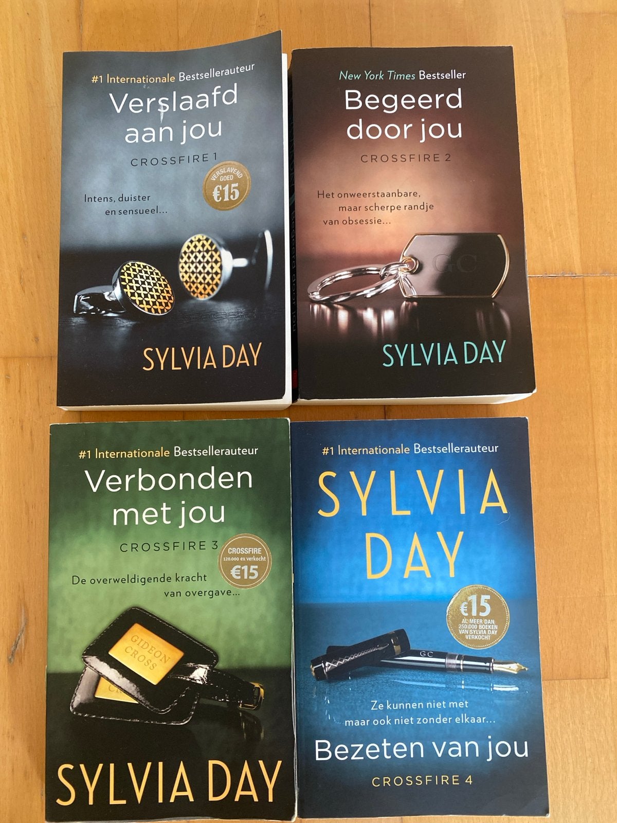 Sylvia Day Crossfire-serie: Boeken 1-4 (Nederlands), Boeken, Ophalen of Verzenden, Zo goed als nieuw, Nederland