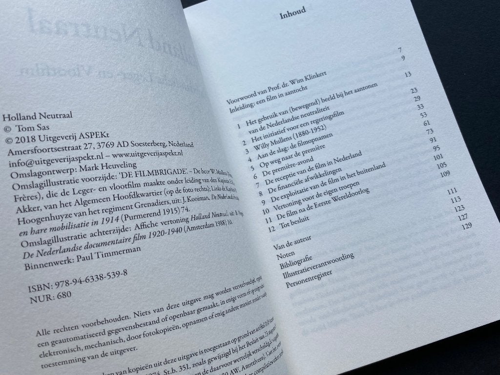 Holland Neutraal De Nederlandsche Leger- en Vlootfilm / 2018, Boeken, Ophalen of Verzenden, Nieuw