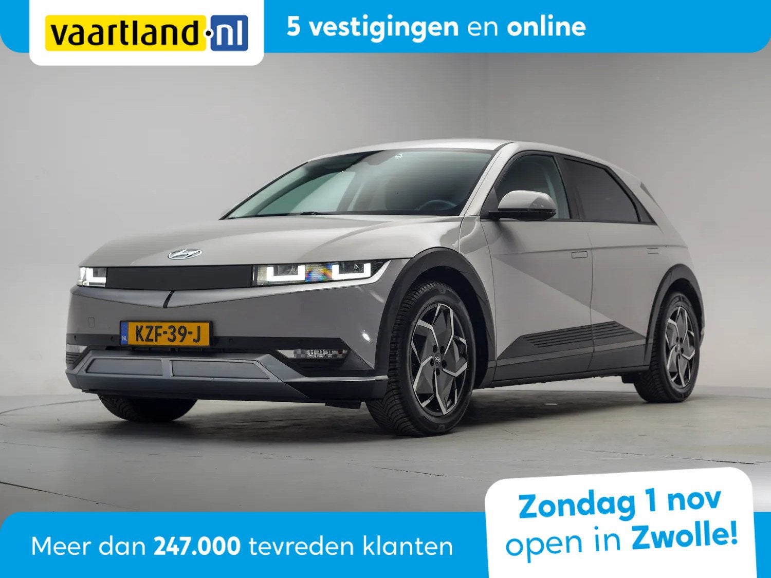 Hyundai IONIQ 5 Style 77.4 kWh [ Navi Camera Leder Stoelverw, Auto's, Automaat, 228 pk, Gebruikt, IONIQ 5