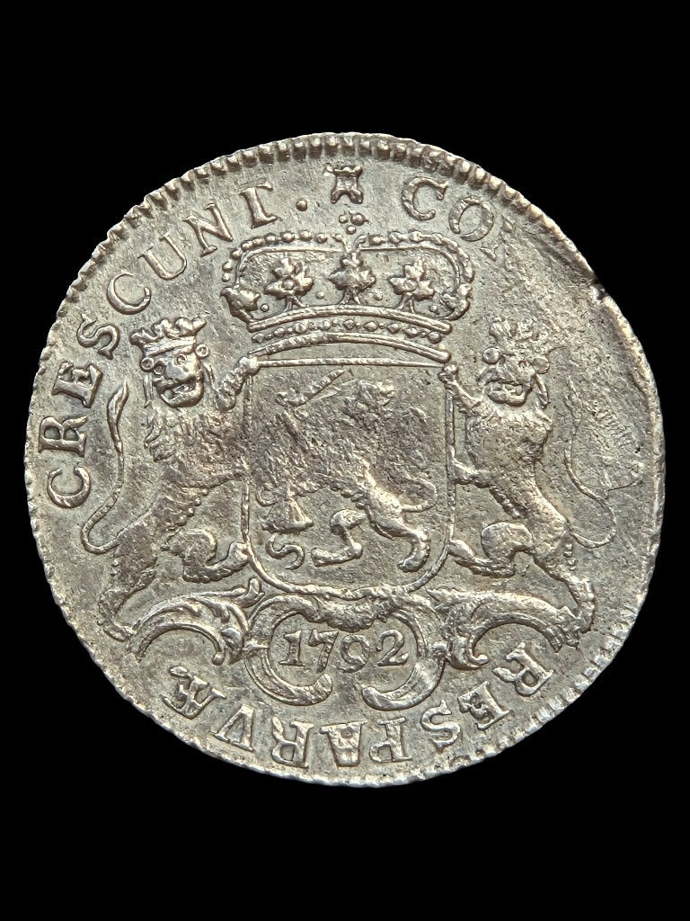 Halve Dukaton / Zilveren Rijder Zeeland 1792, Vóór koninkrijk, Zilver, Losse munt, Overige waardes