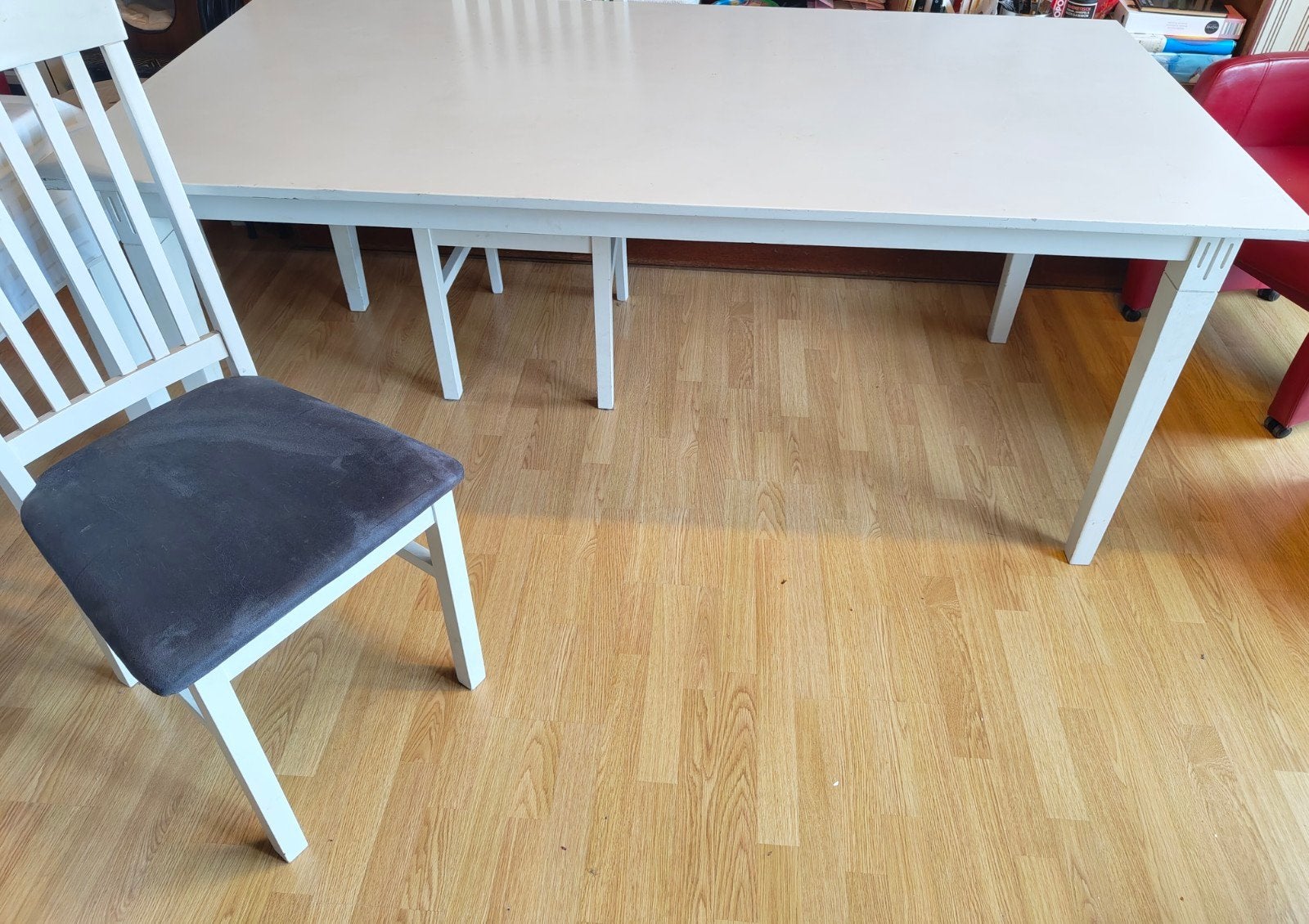 Uitschuifbare eettafel met 10 stoelen - Oersterke kwaliteit, Ophalen, Gebruikt, 200 cm of meer, 50 tot 100 cm