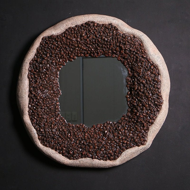 Coffee Bean Mirror – Koffie spiegel Diameter 76 cm, Ophalen, HorecaBeelden, Nieuw, Minder dan 100 cm