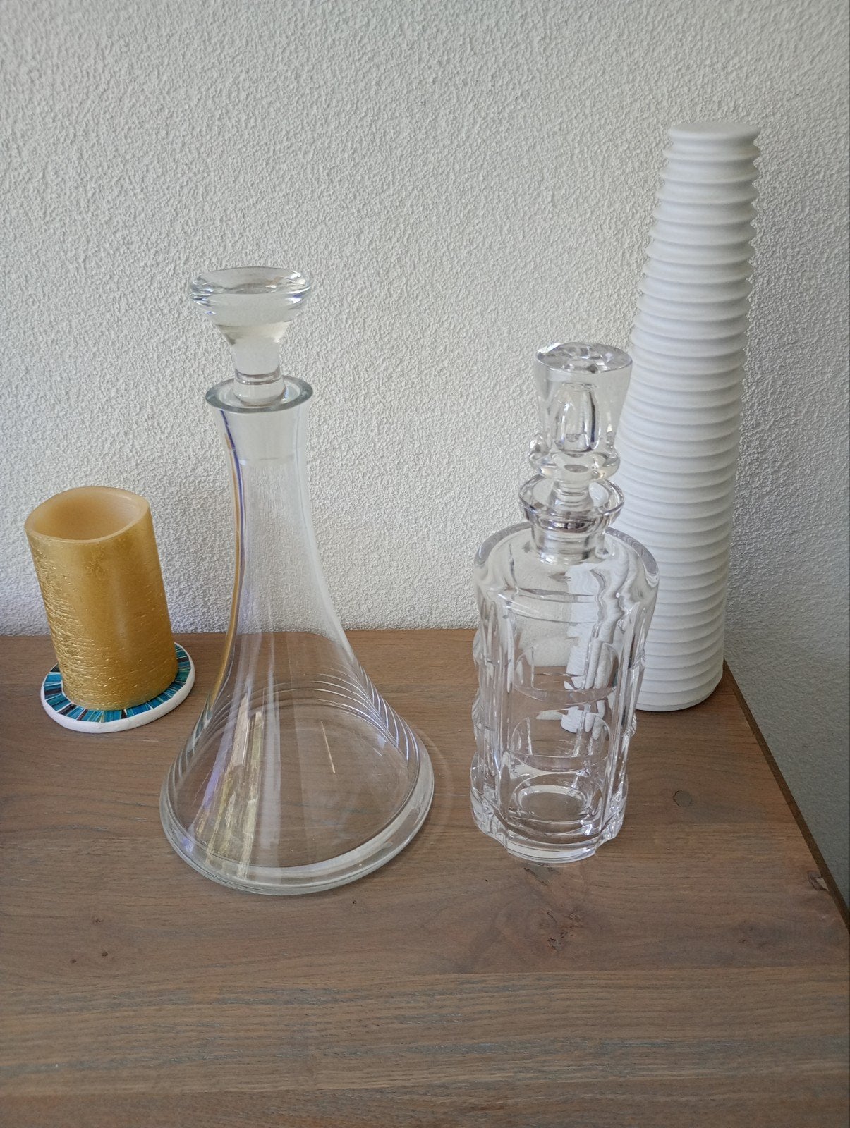 twee mooie karaffen, Glas, Ophalen of Verzenden, Zo goed als nieuw