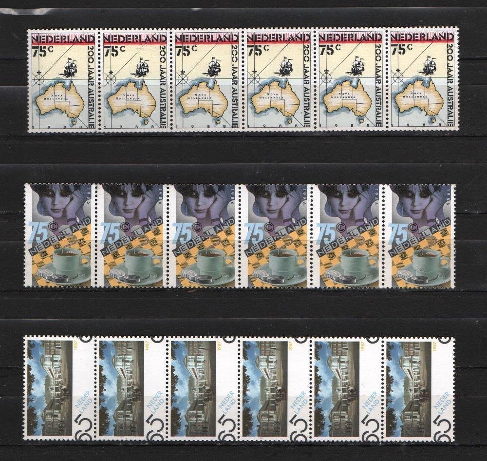 ROLZEGELS 6 strips POSTFRIS, Ophalen of Verzenden, Postfris
