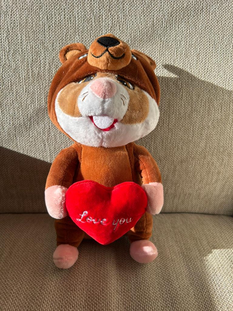 Valentijn Hamster Beertje Albert Heijn/ AH, Kinderen en Baby's, Speelgoed | Knuffels en Pluche, Albert Heijn, Overige typen, Nieuw