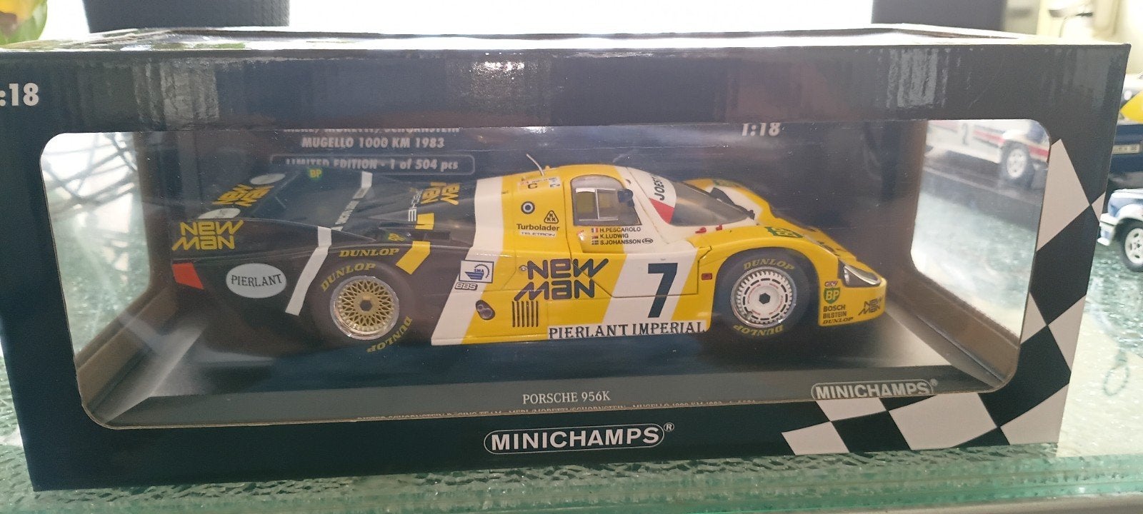 Porsche 956K#7. Minichamps mint met ovp., Ophalen of Verzenden, Nieuw, Auto, MiniChamps