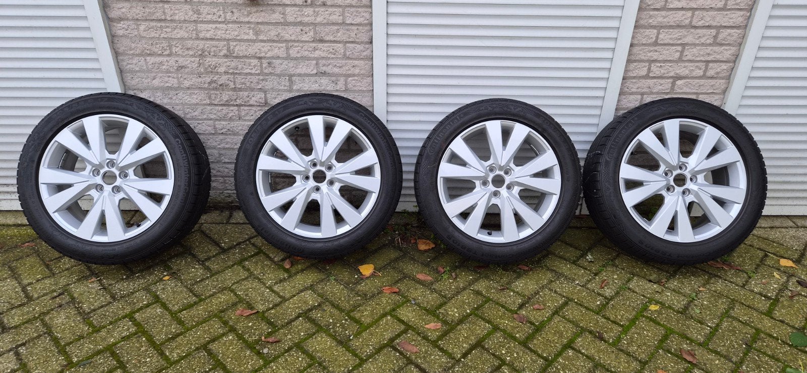 Winterset riginele Seat Arona velgen 6,5j 17 et48Continenta, Ophalen of Verzenden, Gebruikt