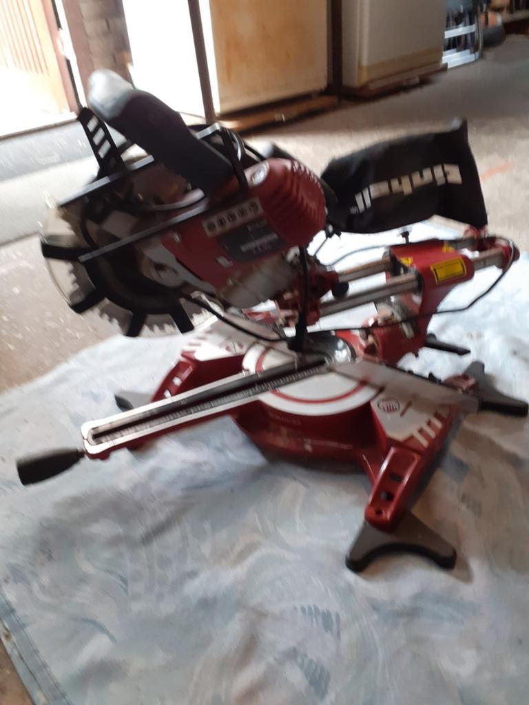 EINHELL Trek-, afkort- en verstekzaag TC-SM 2131 Dual, Doe-het-zelf en Verbouw, Gereedschap | Zaagmachines, Ophalen, Gebruikt