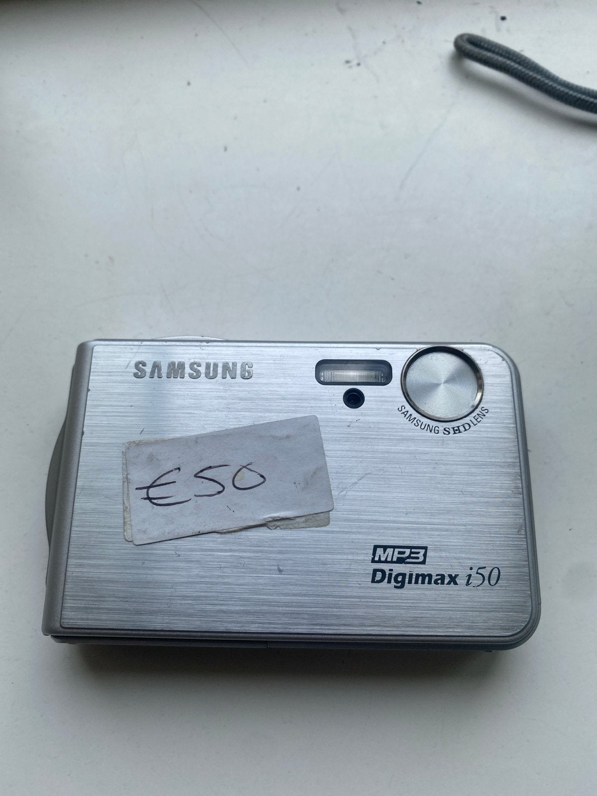 Samsung Digimax i50 Compactcamera - Zilver, 5.0 MP, 3x Zoom, Audio, Tv en Foto, Fotocamera's Digitaal, Ingebouwde flitser, Gebruikt