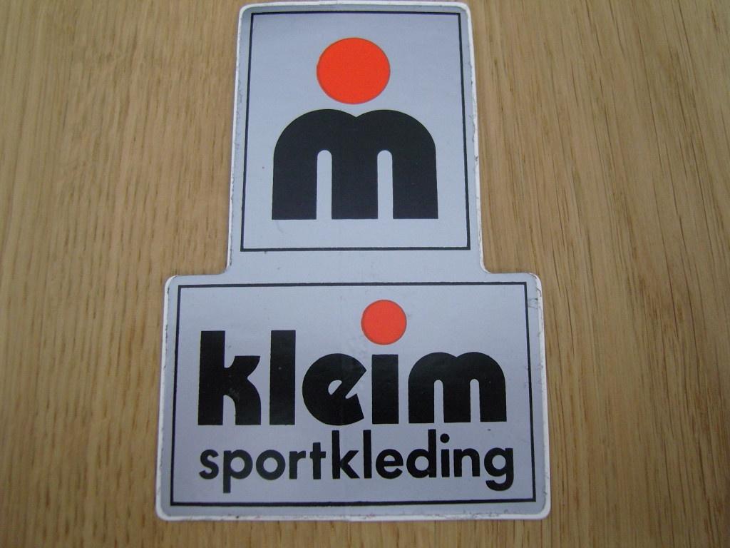 sticker logo KLEIM sportkleding, Ophalen, Zo goed als nieuw