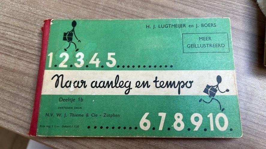 Oud schoolboekje jaren '50 - Deeltje 1B dertiende druk, Overige vakken, H.J. Lugtmeijer en J. Boers, Overige niveaus, Ophalen