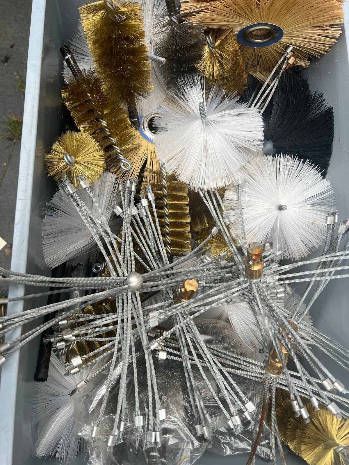 Diverse schoorsteenveger borstels en stangen, Ophalen of Verzenden, Nieuw, Minder dan 70 cm