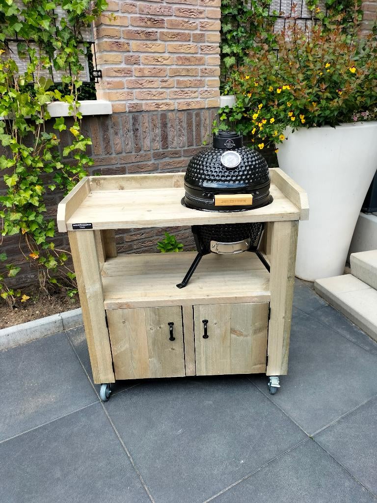 Bbq tafels van steigerhout, Tuin en Terras, Buitenkeukens, Verzenden, Nieuw, Houtskool