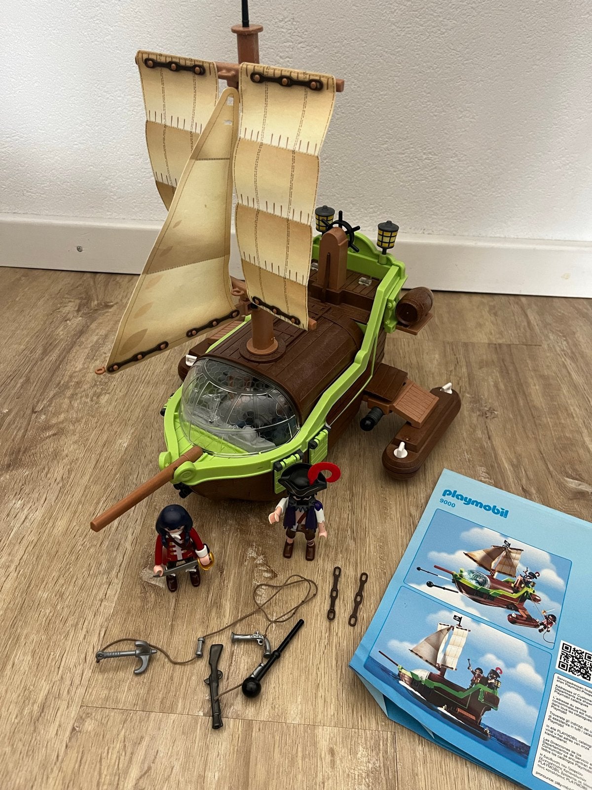 Playmobil Piratenschip met piraten en accessoires, Ophalen, Gebruikt, Jongen of Meisje