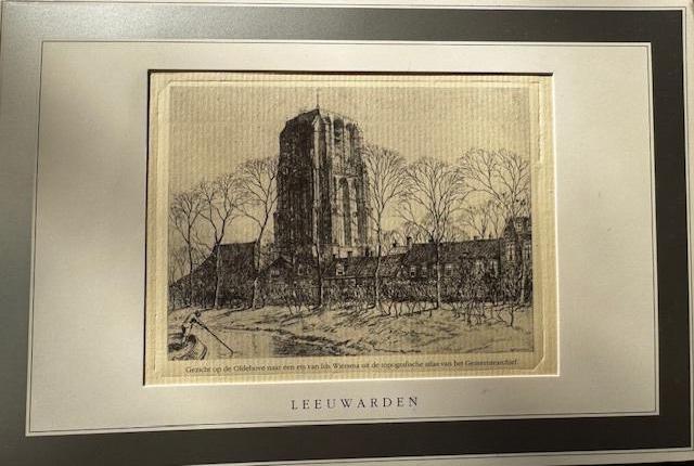 Gravure Leeuwarden, Antiek en Kunst, Kunst | Etsen en Gravures, Ophalen of Verzenden