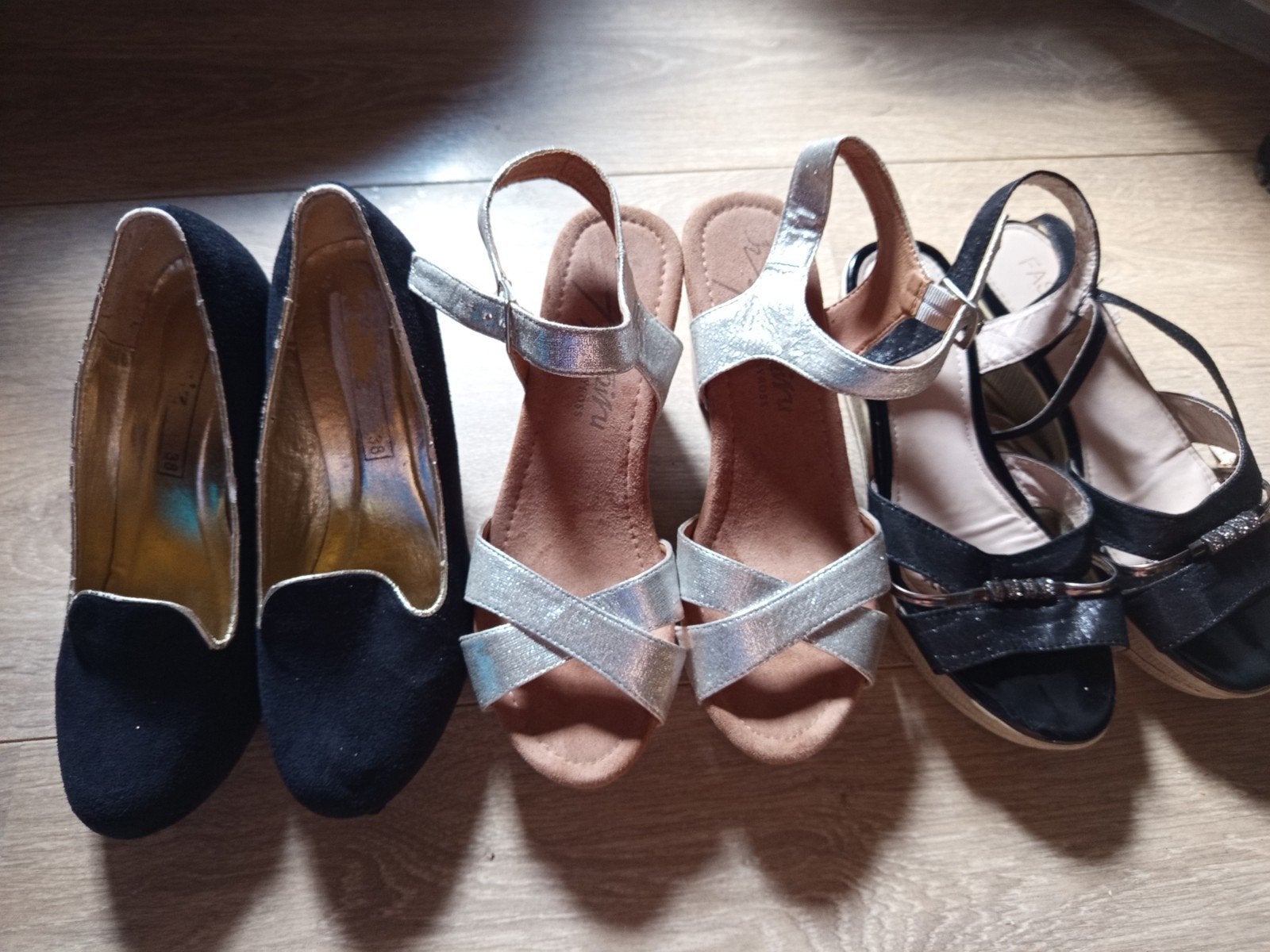 Dames schoenen pakket - Pumps, Sandalen, Slippers, Ophalen of Verzenden, Zwart, Sandalen of Muiltjes