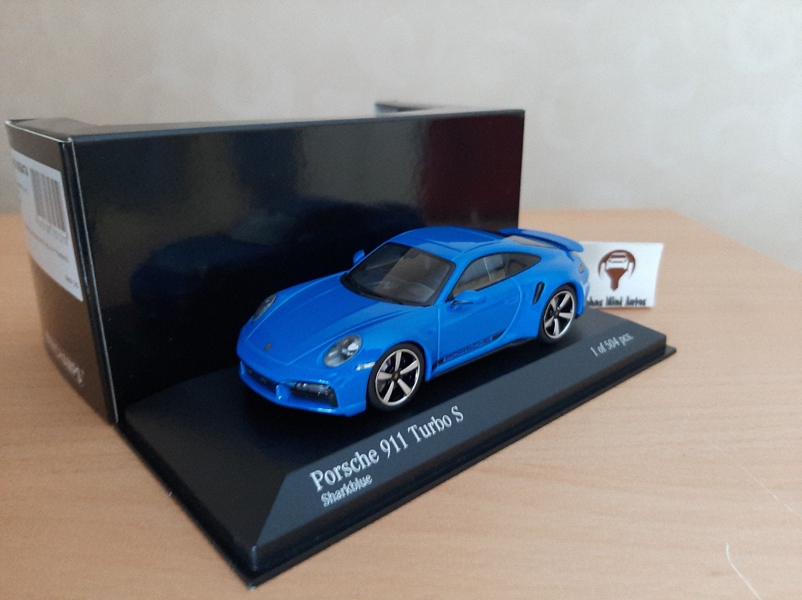 Porsche 911 Turbo S (992) Shark Blue van Minichamps 1:43, Minichamps, Auto, Nieuw, Ophalen of Verzenden