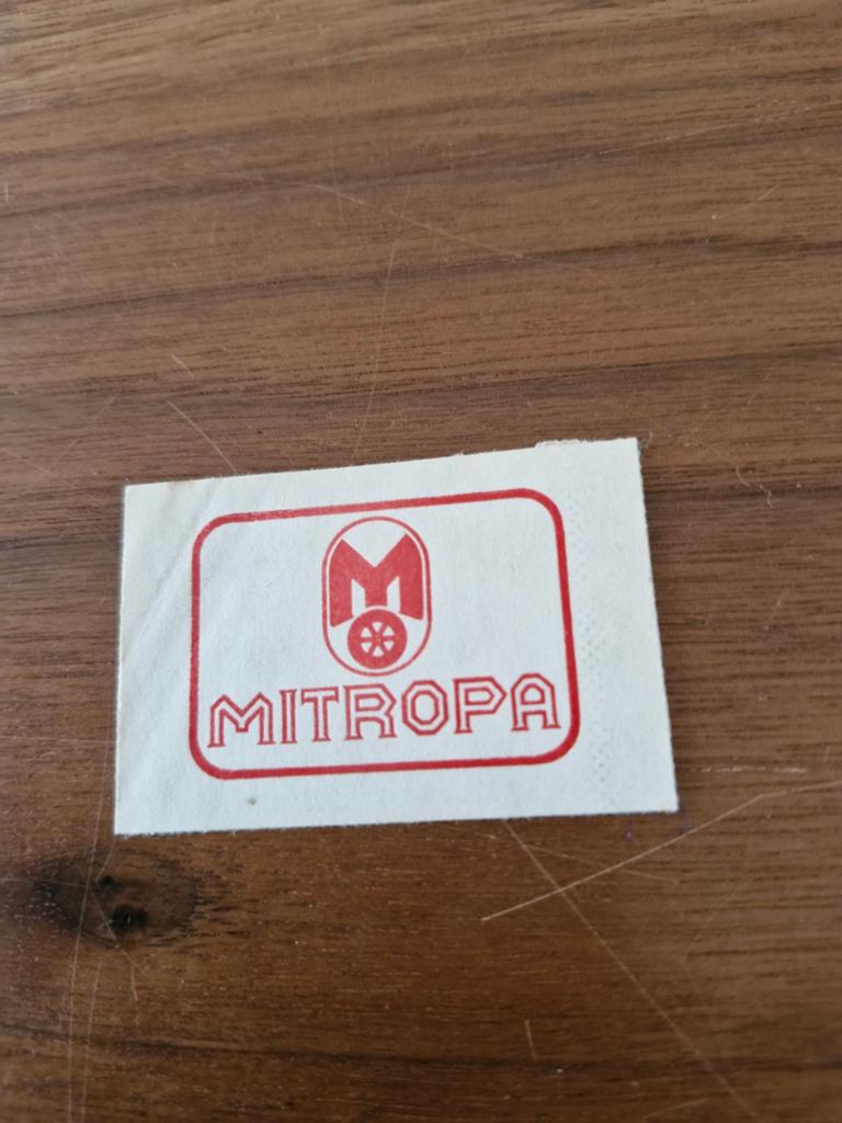 7535 Vintage Mitropa sticker, Ophalen of Verzenden, Zo goed als nieuw, Overige typen