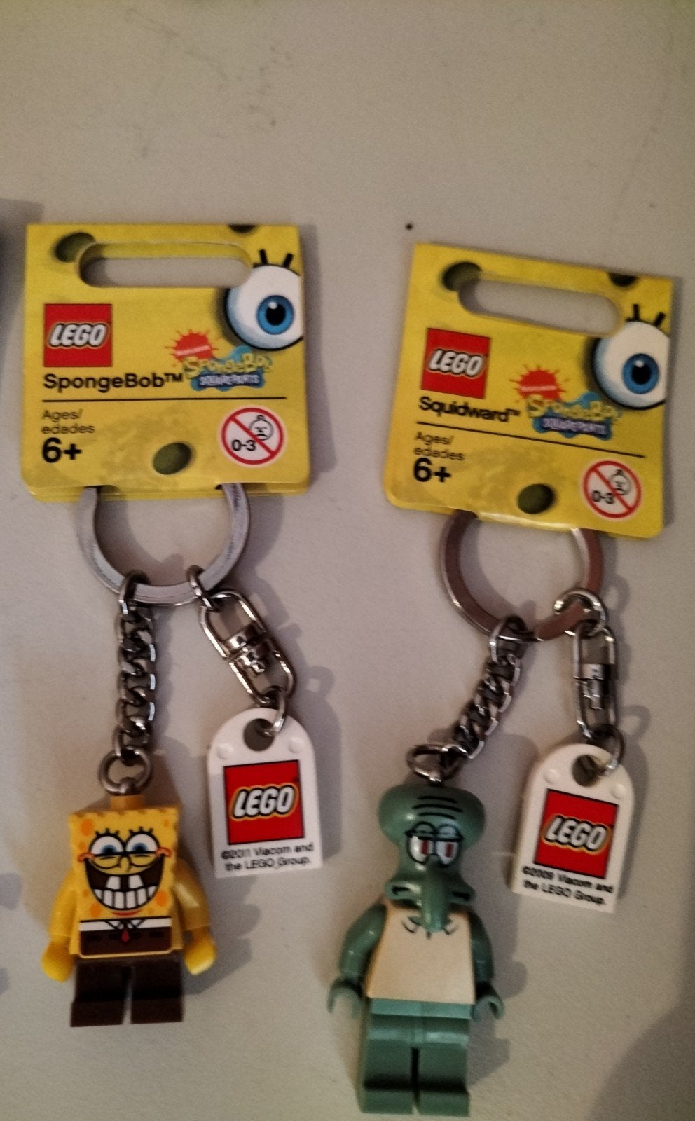 Lego SpongeBob en Squidward sleutelhangers (nieuw), Overige thema's, Lego, Nieuw, Ophalen of Verzenden