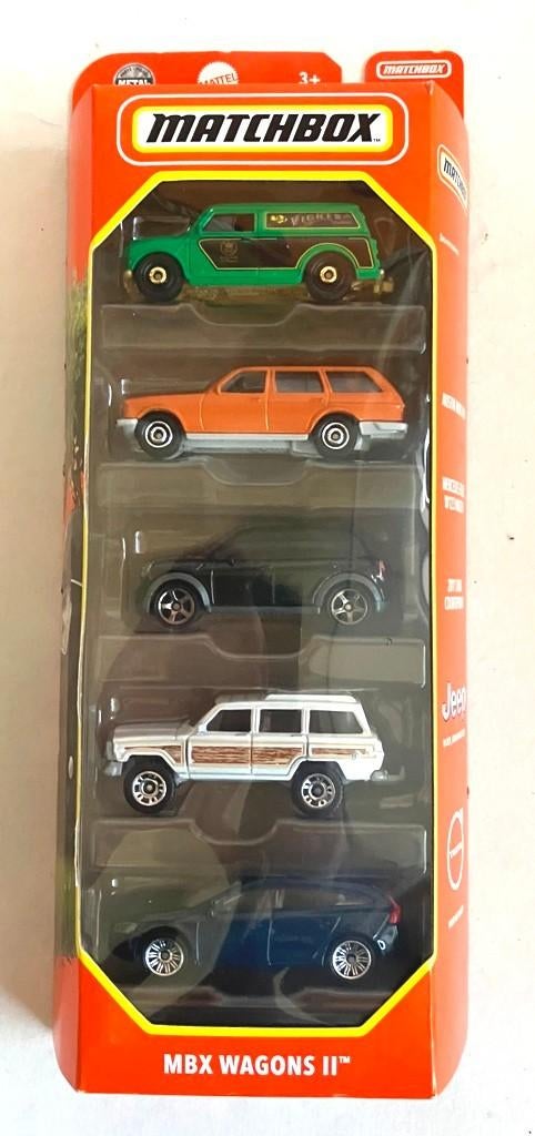 Matchbox MBX Wagons II 5-pack., Ophalen of Verzenden, Zo goed als nieuw, Auto