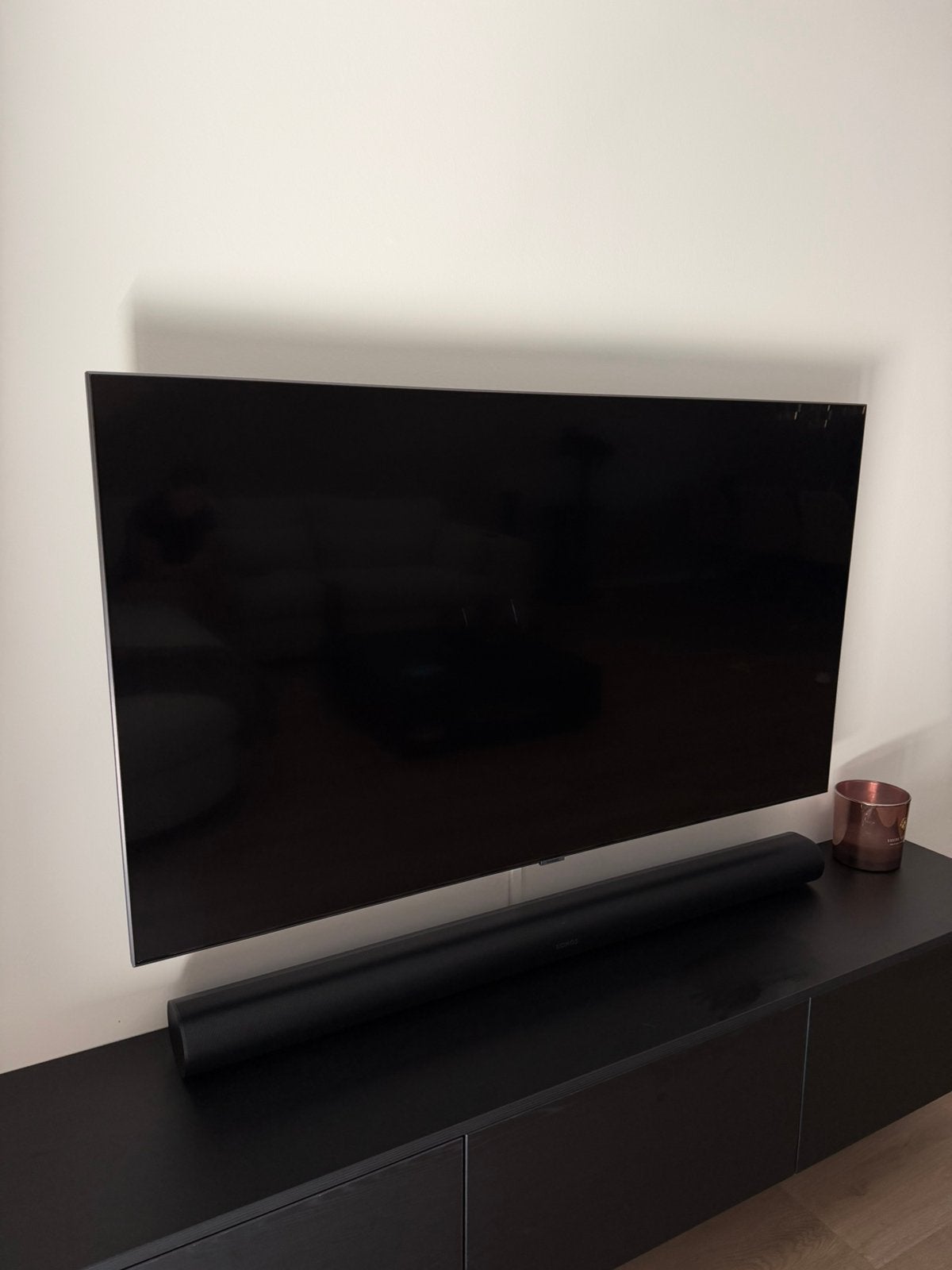 Samsung QLED 80T - 55” incl. ZGAN Vögel draaibare muurbeugel, Ophalen of Verzenden, Zo goed als nieuw, 100 cm of meer, Samsung