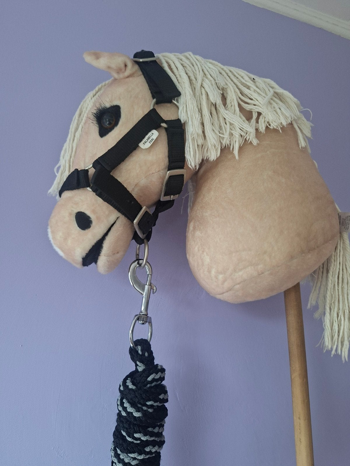Halster met halstertouw voor stokpaard (Falabella maat), Ophalen of Verzenden, Zo goed als nieuw, Jongen of Meisje