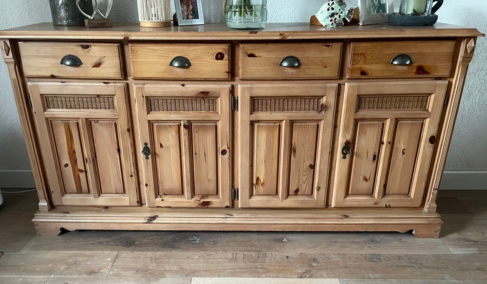 Grenen dressoir, Ophalen, Gebruikt, Met lade(s), 150 tot 200 cm