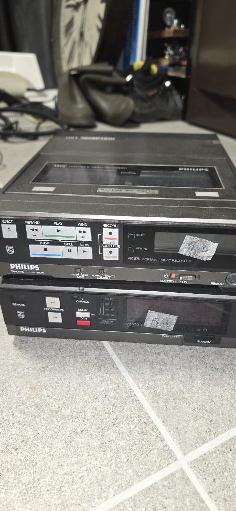 Philips VR6711 / VR6710 portable videorecorder, Ophalen, Gebruikt, VHS-speler of -recorder