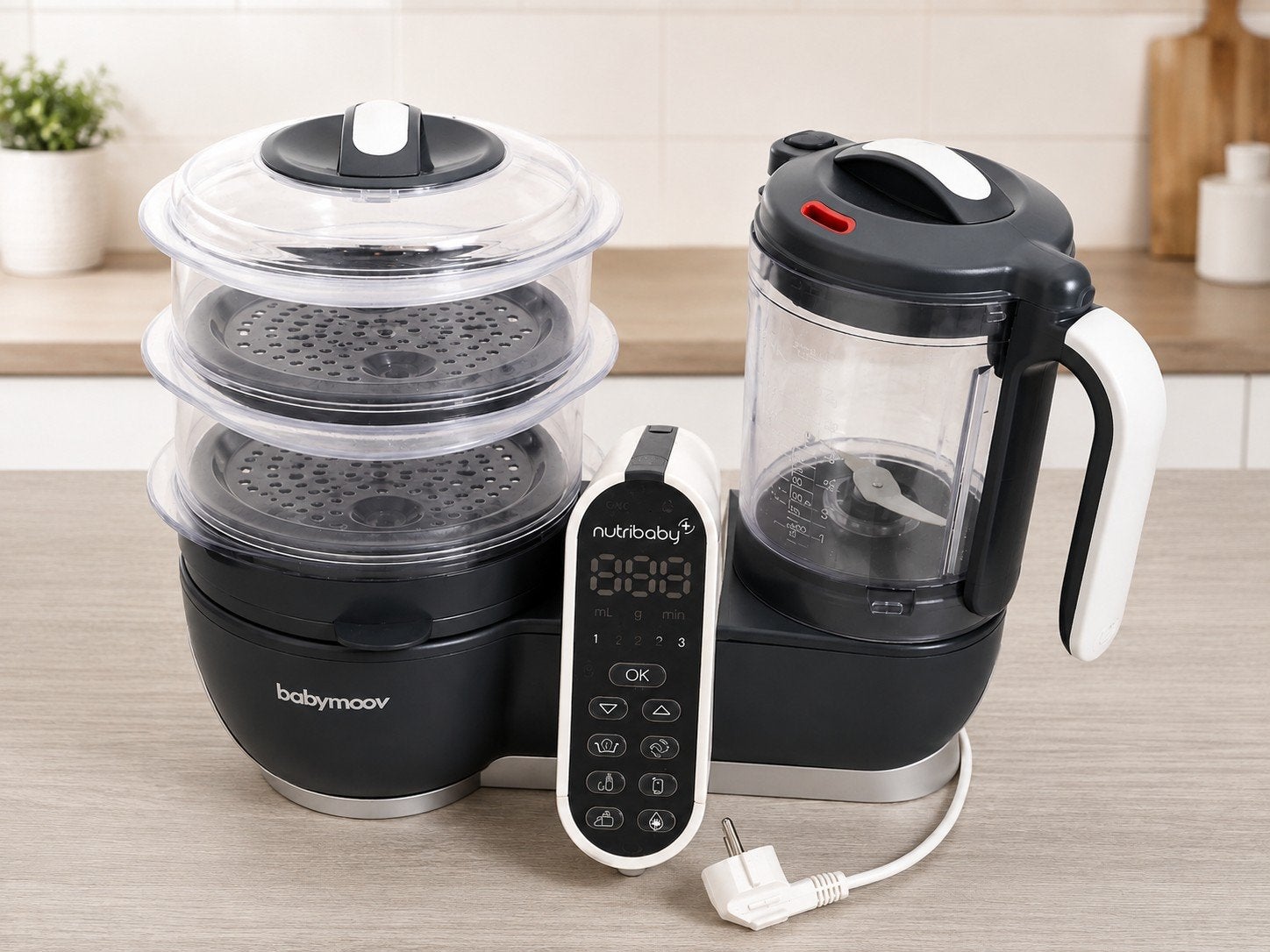 Babymoov Nutribaby+ – compleet & goed werkend, Gebruikt, Stoomfunctie, Ophalen of Verzenden, Babymoov