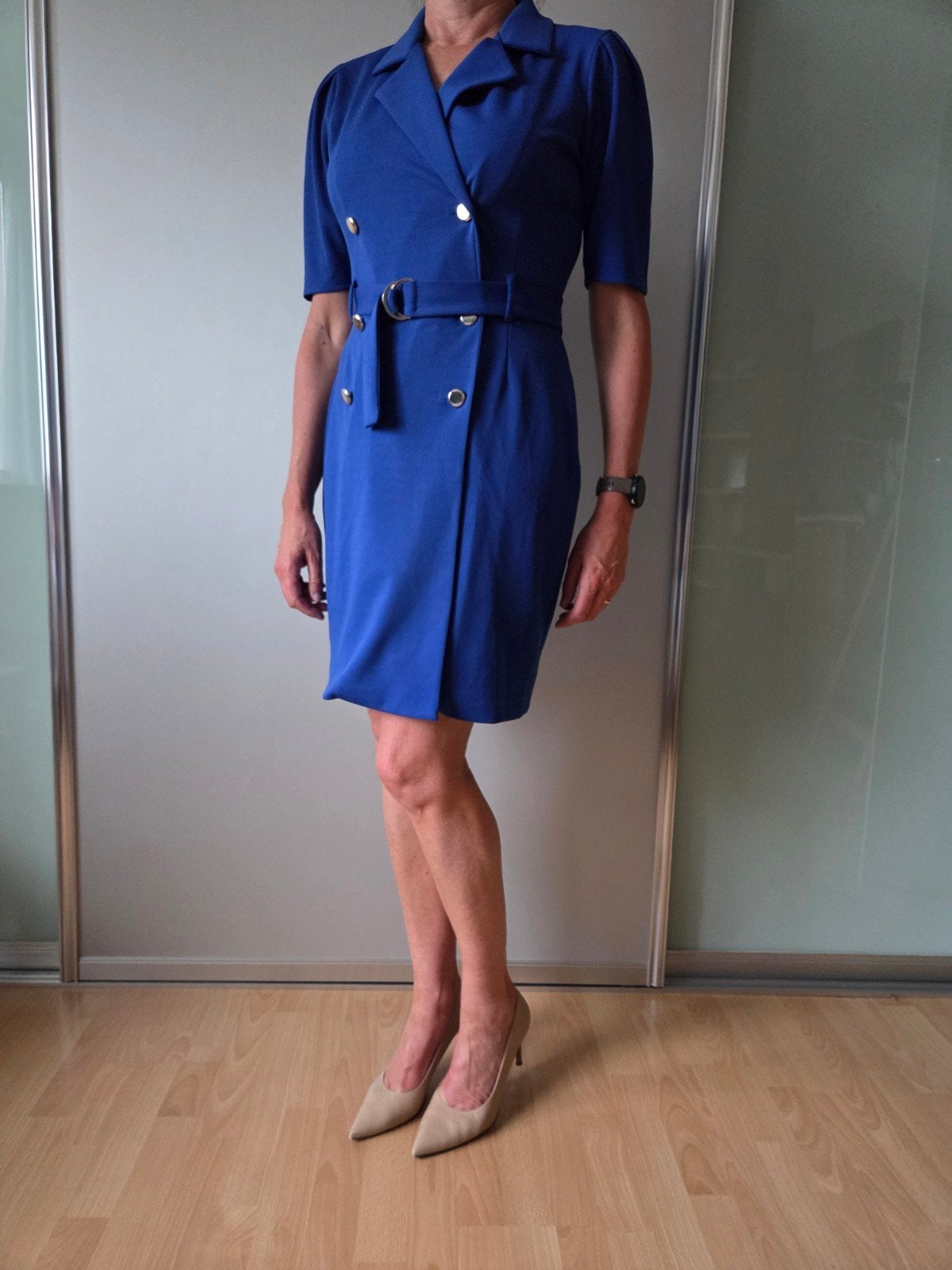 LolaLiza jurk maat 38, Maat 38/40 (M), Blauw, Ophalen of Verzenden, Gedragen