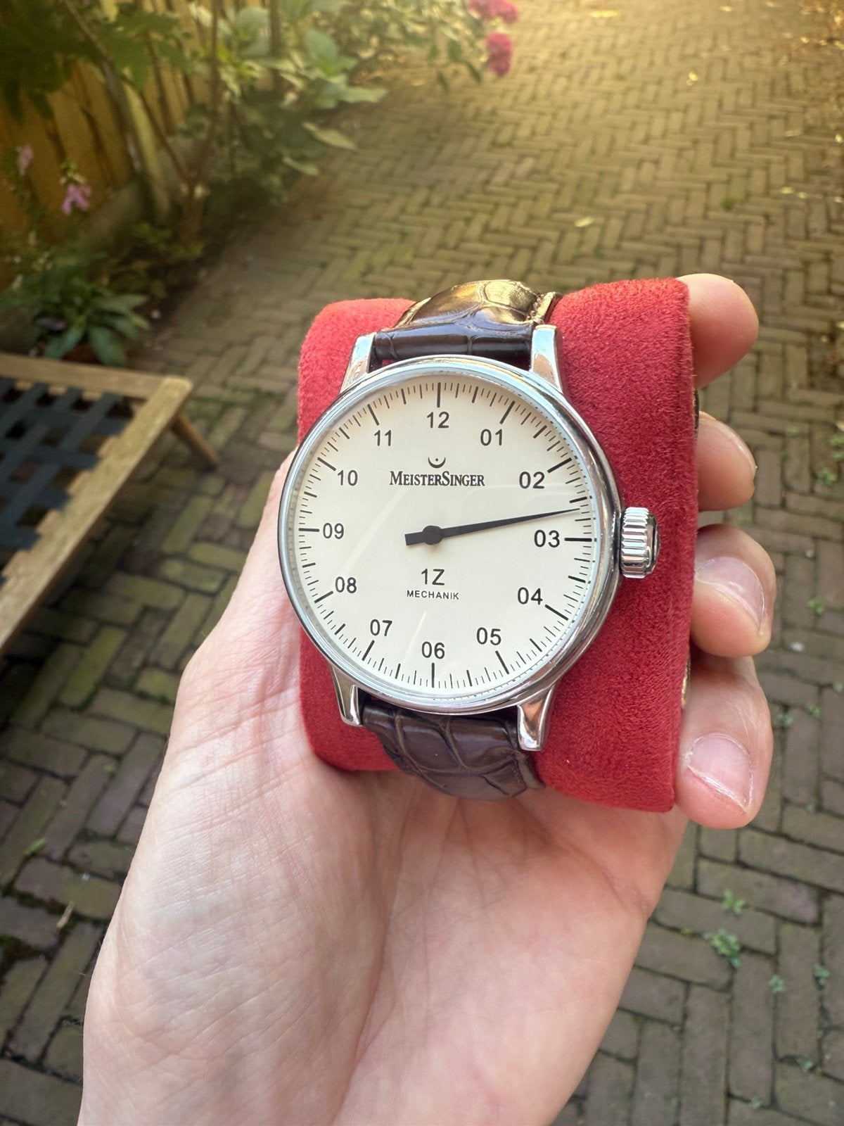 Meistersinger 1Z Mechanik 43mm - de éérste serie!, Staal, Polshorloge, Ophalen, Overige merken