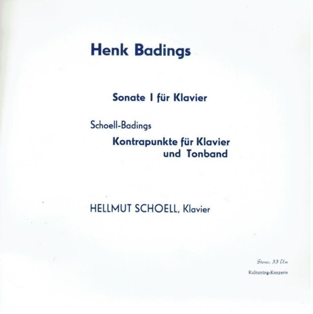 Henk Badings Hellmut Schoell ‎Sonate I Fur Klavier, Cd's en Dvd's, Kamermuziek, Ophalen of Verzenden, Zo goed als nieuw, 12 inch