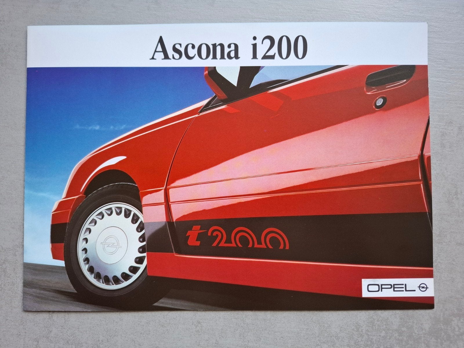 Opel Ascona i200 folder - 1986, Ophalen of Verzenden, Zo goed als nieuw, Opel