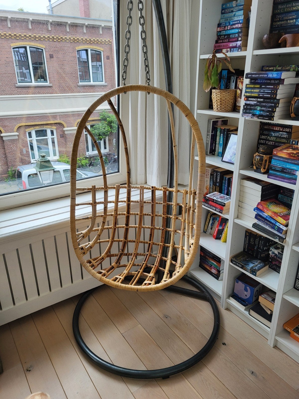 Sissy boy hangstoel inclusief standaard, Huis en Inrichting, Stoelen, Ophalen, Gebruikt, Overige kleuren, Eén