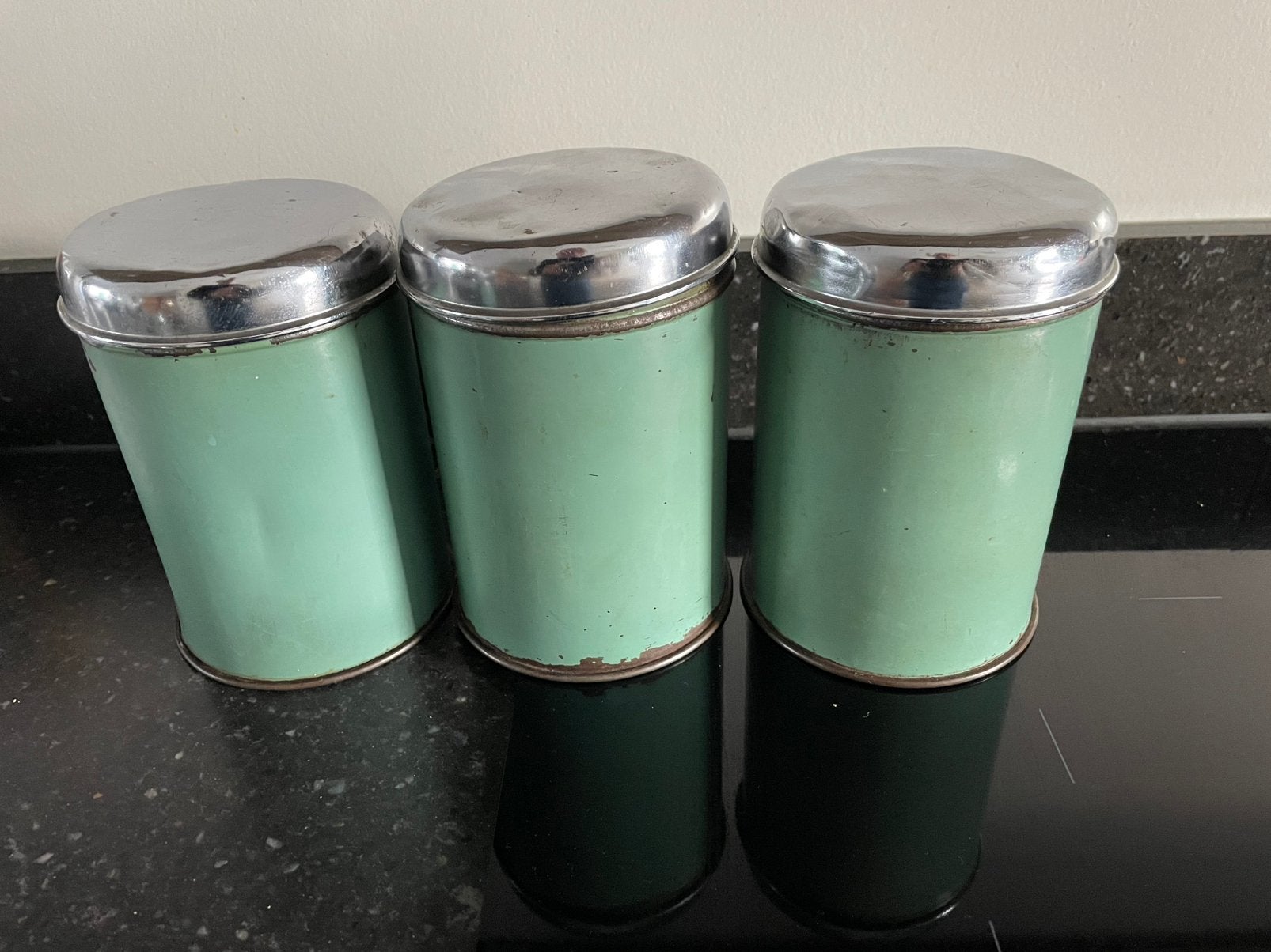 Brabantia voorraadblikken, Ophalen of Verzenden, Gebruikt, Rvs, Pot, Bus of Blik