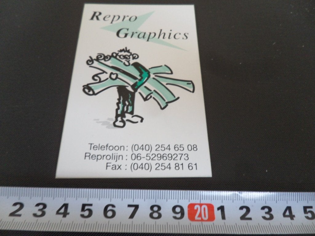 sticker EHV  REPRO GRAPHICS 040-2546508, Ophalen of Verzenden, Zo goed als nieuw